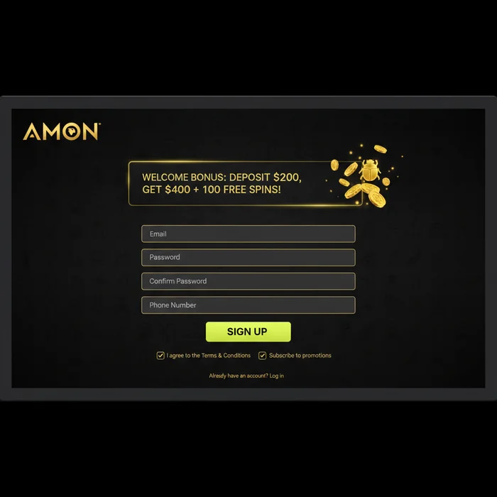 Amon Casino Signup